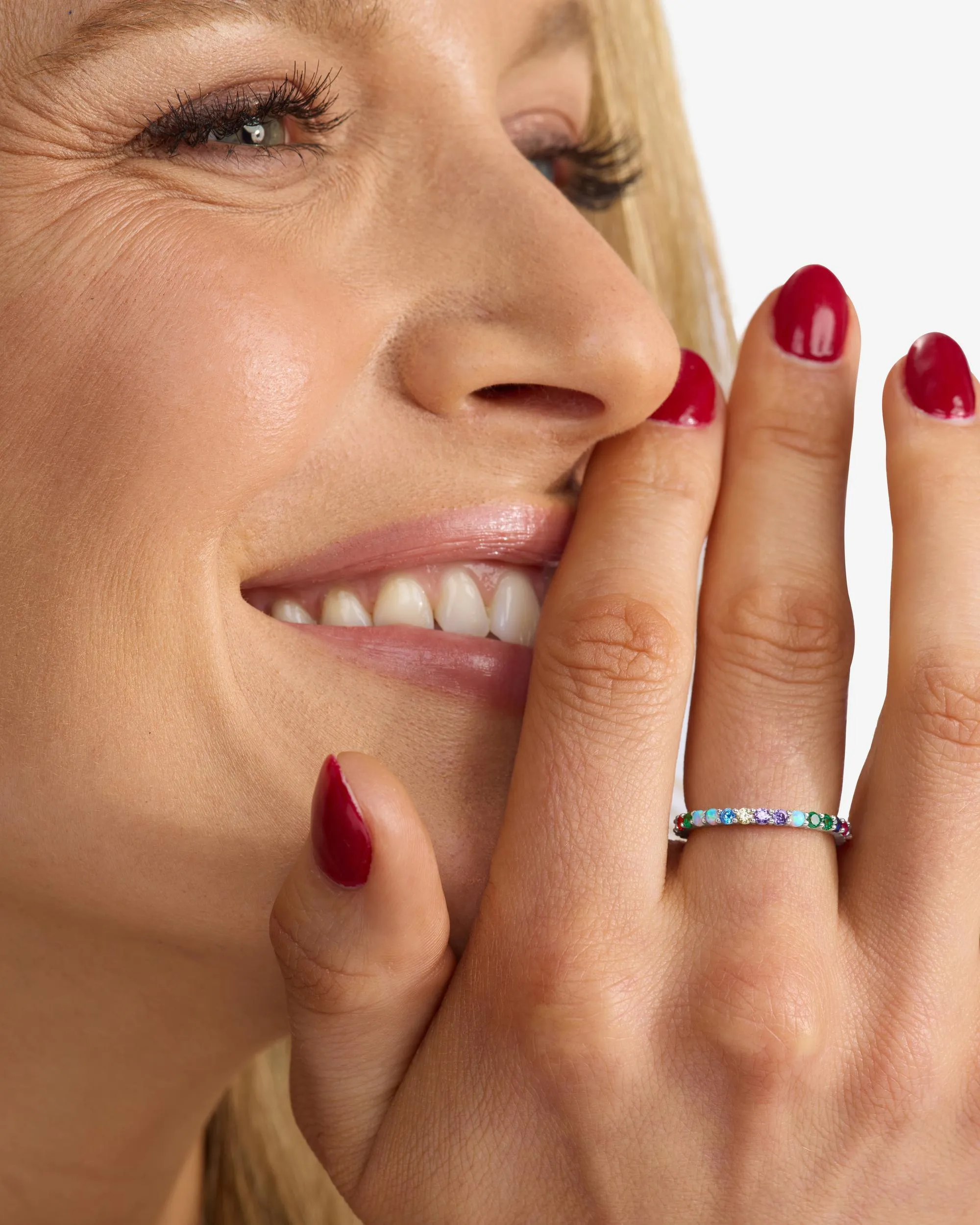 Heiress Ring 2mm - Silver|Multi Stone sold by Melinda Maria product image thumbnail 3