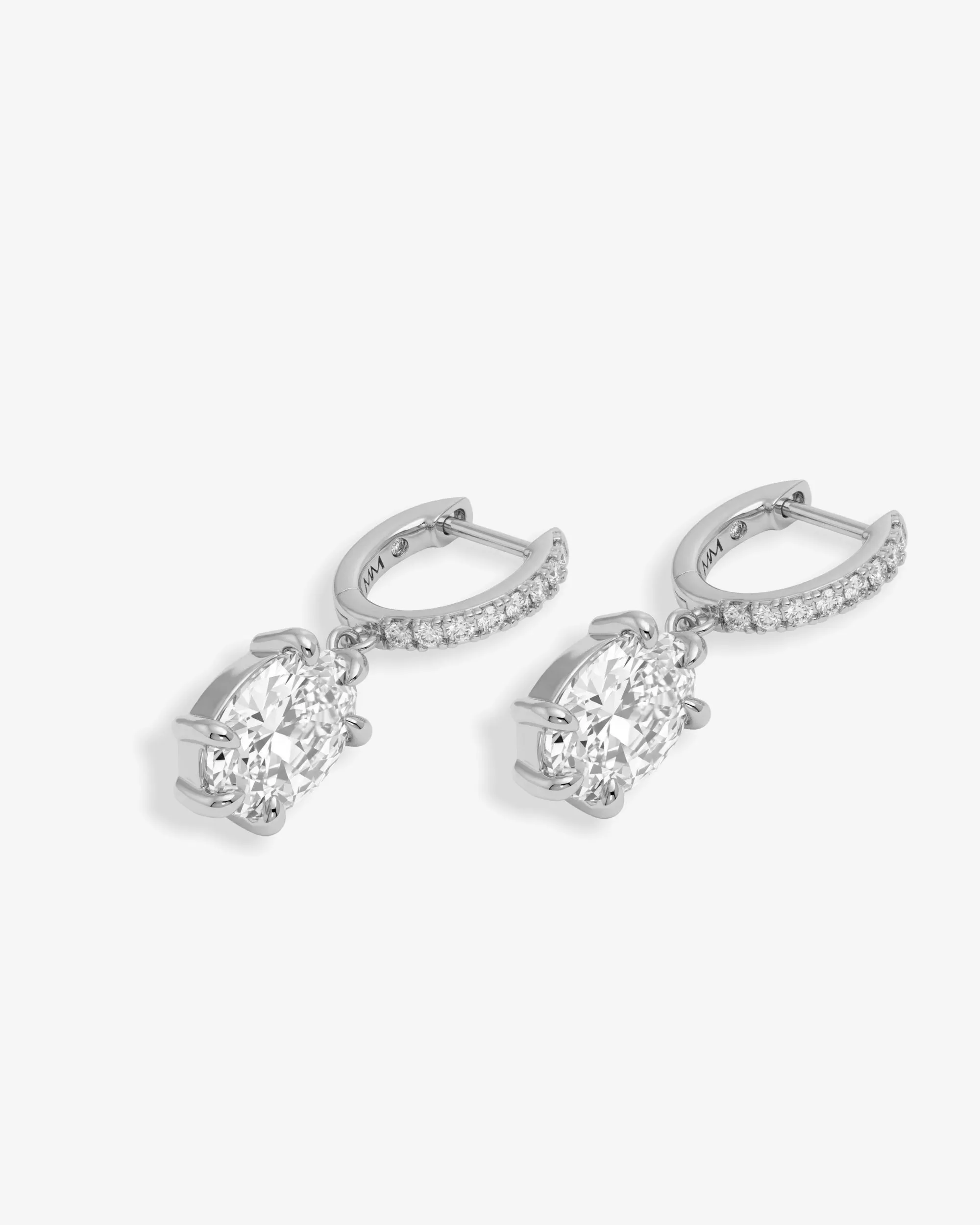 She's On Point Earrings - Silver|White Diamondettes sold by Melinda Maria product image thumbnail 3