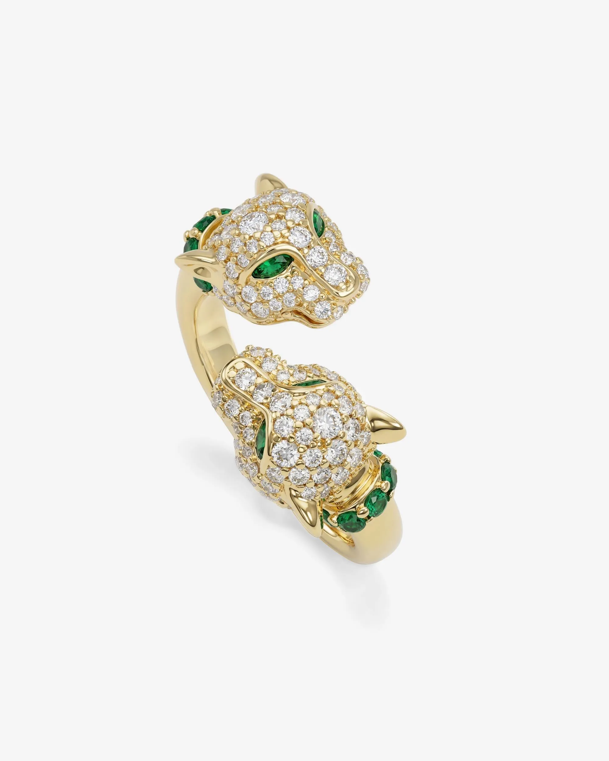 Jaguar Pavé Ring - Gold|White Diamondettes sold by Melinda Maria product image thumbnail 3