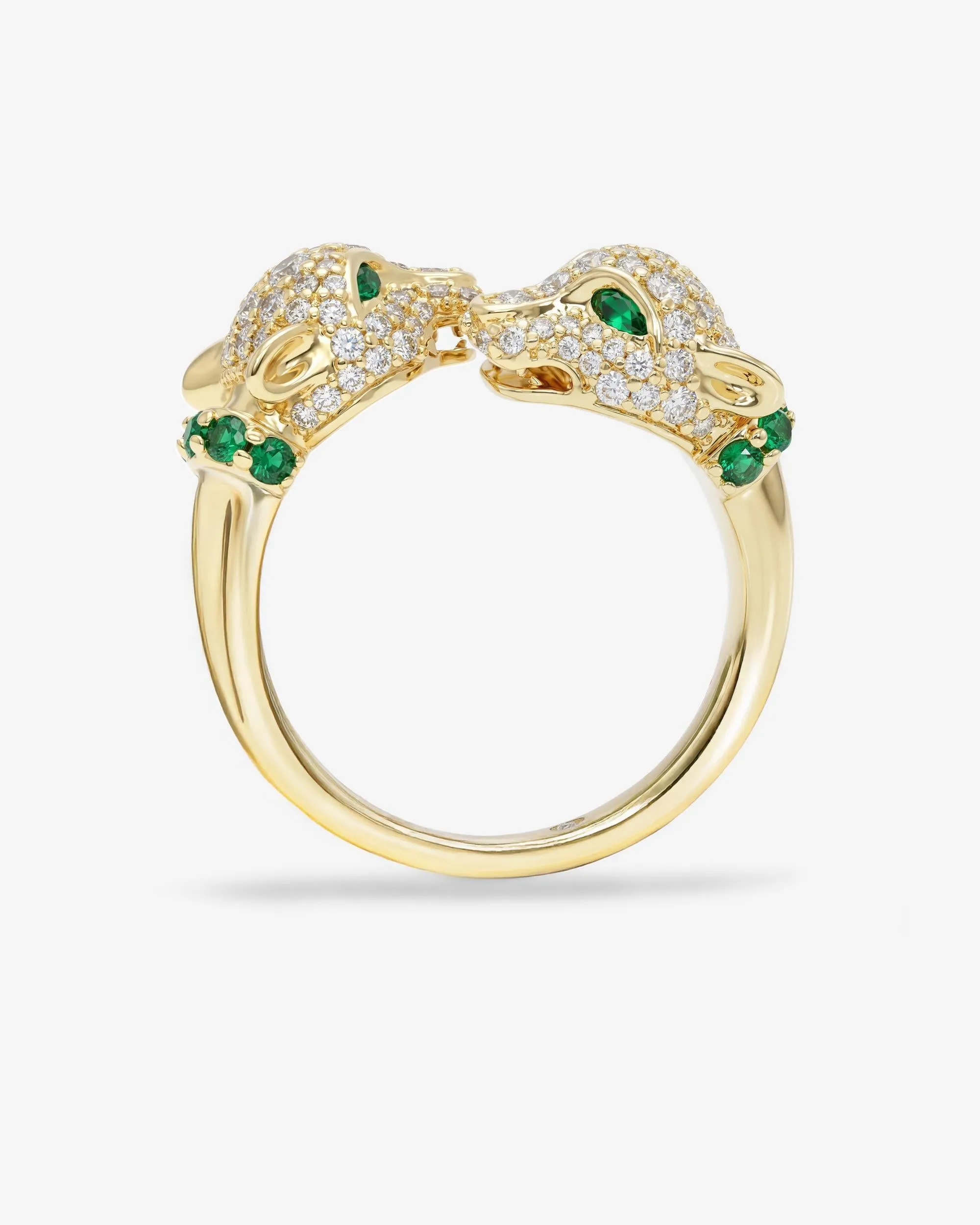 Jaguar Pavé Ring - Gold|White Diamondettes sold by Melinda Maria product image thumbnail 5
