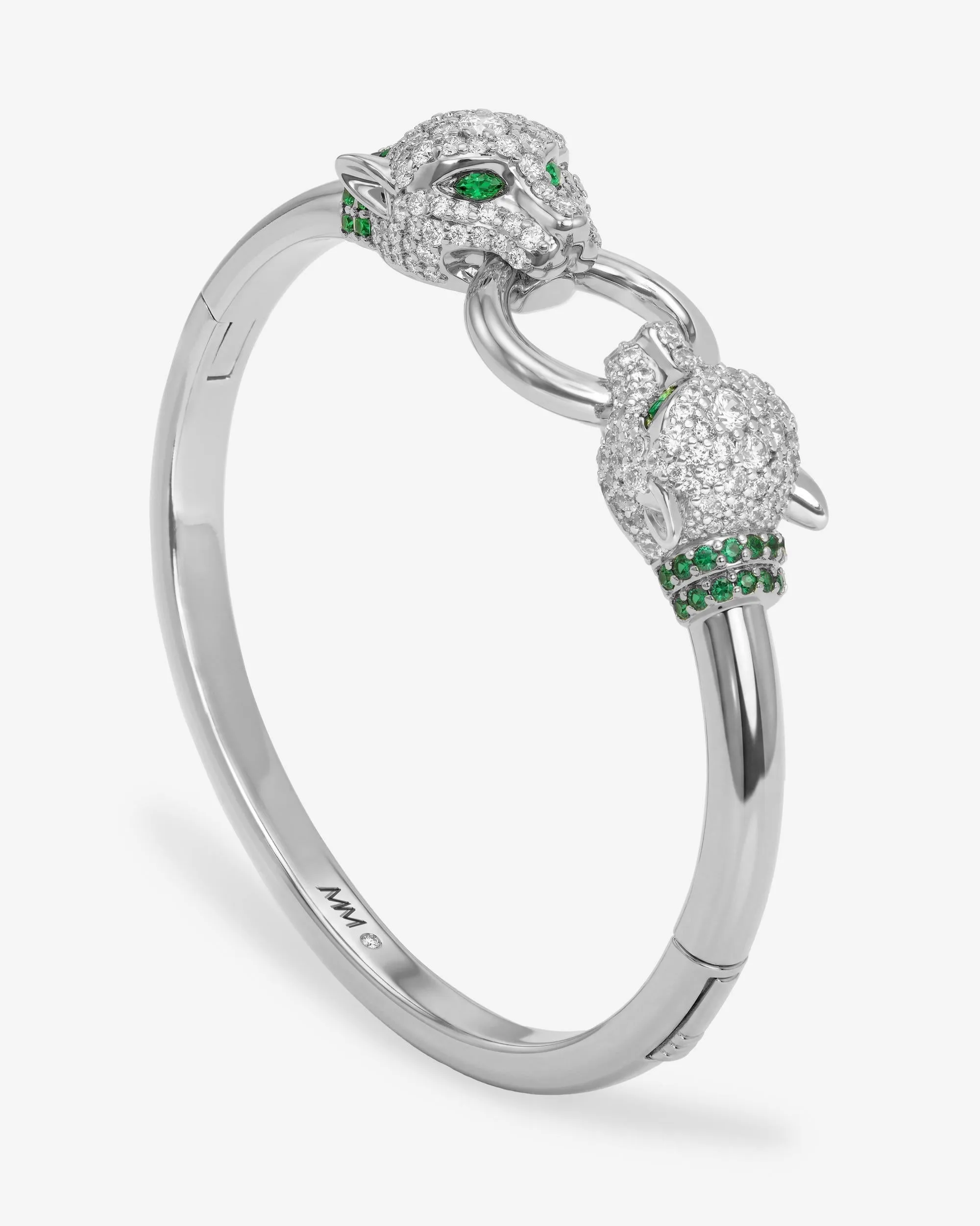Jaguar Cuff Bracelet - Silver|White Diamondettes sold by Melinda Maria product image thumbnail 3