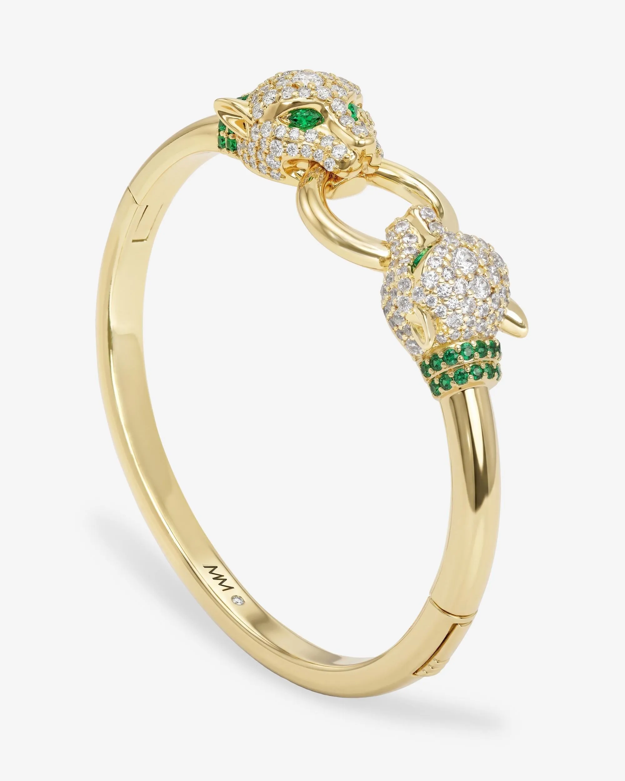 Jaguar Cuff Bracelet - Gold|White Diamondettes sold by Melinda Maria product image thumbnail 3