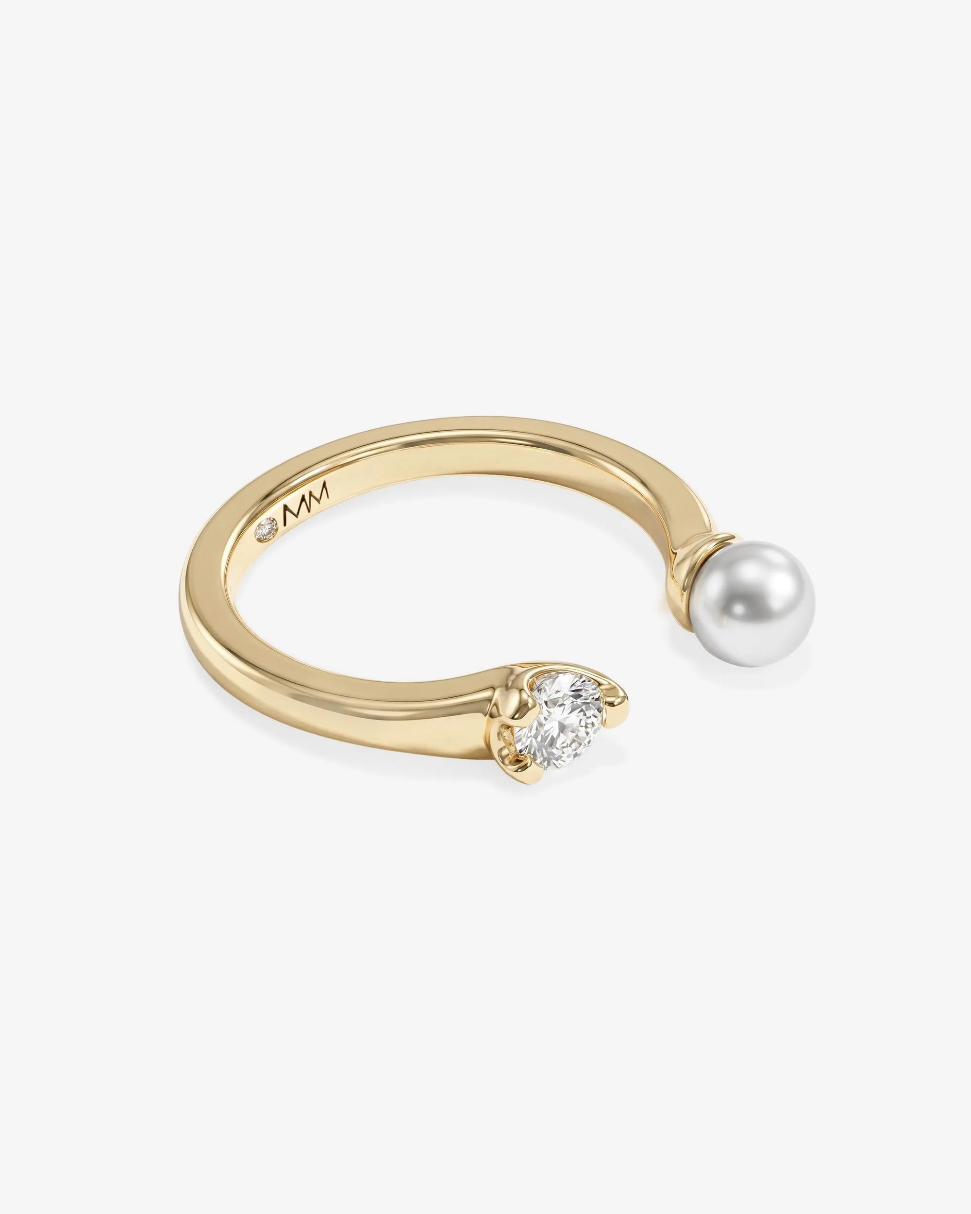 Perfect Pearl Open Ring - Gold sold by Melinda Maria product image thumbnail 3