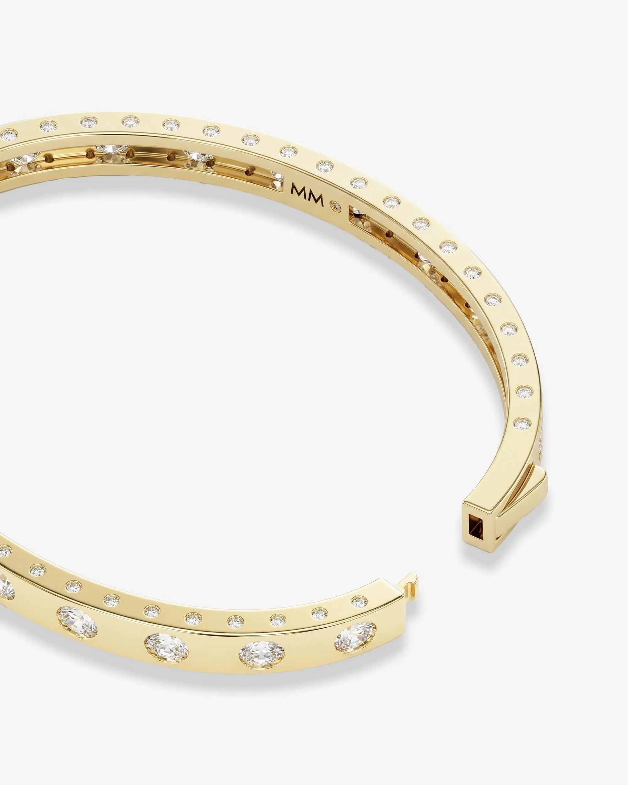 Ashley Cuff 6mm - Gold|White Diamondettes sold by Melinda Maria product image thumbnail 5