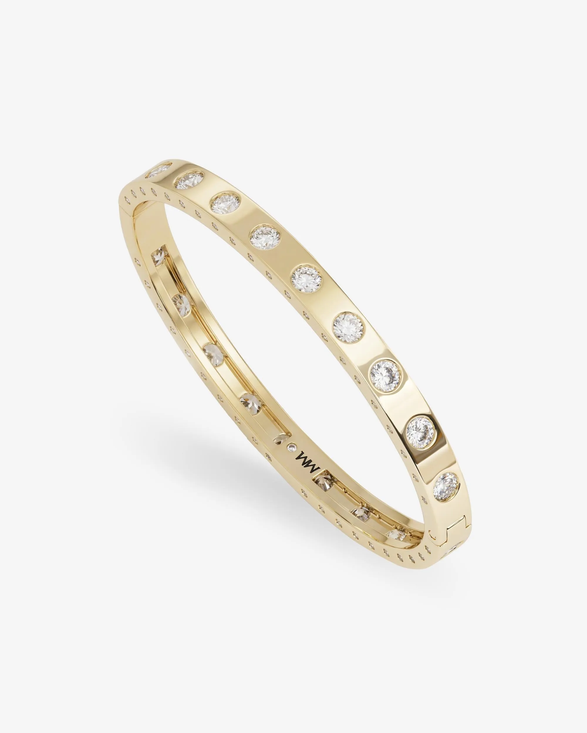 Ashley Cuff 6mm - Gold|White Diamondettes sold by Melinda Maria product image thumbnail 3