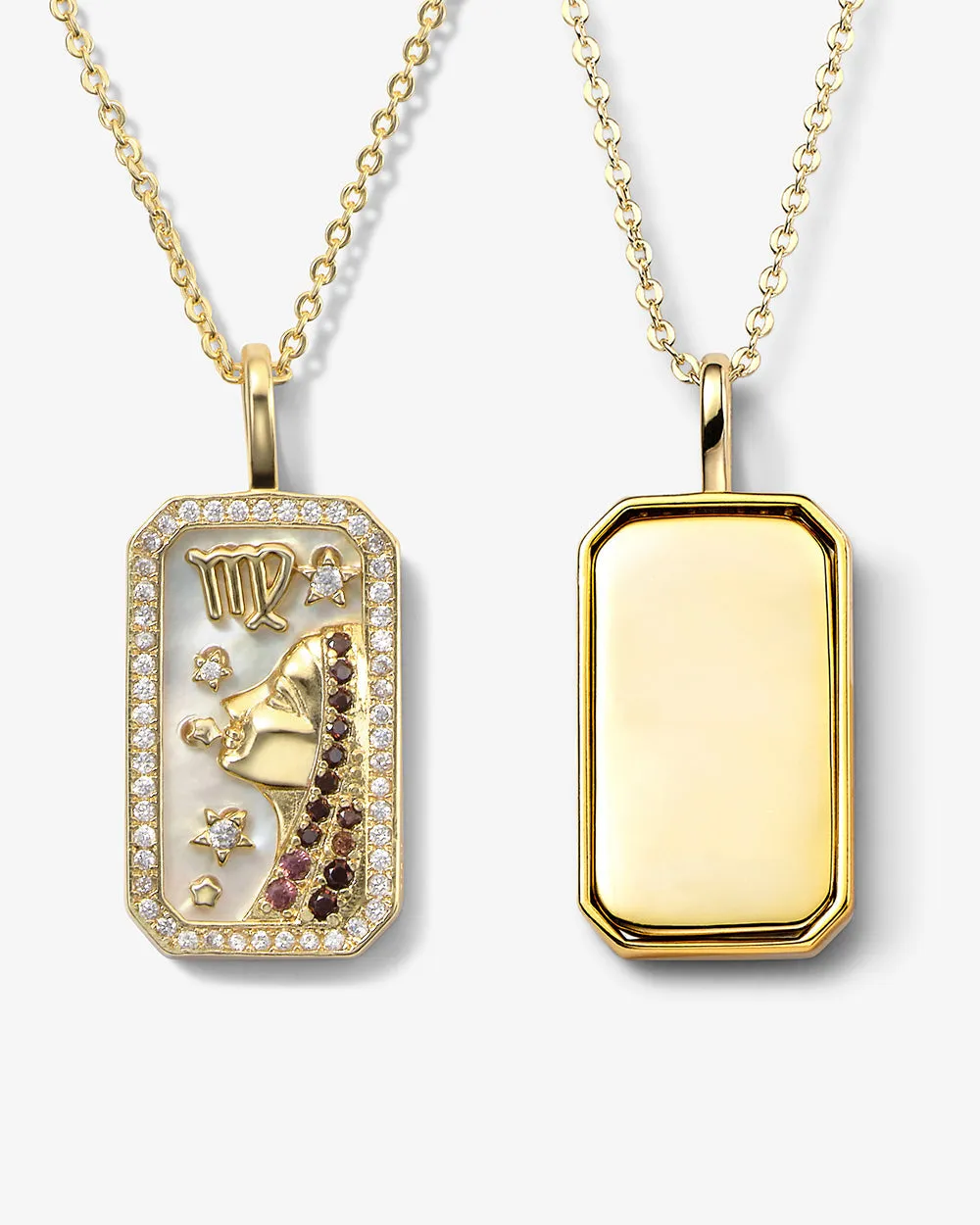 Zodiac Engravable Amulet Necklace - Gold sold by Melinda Maria product image thumbnail 4