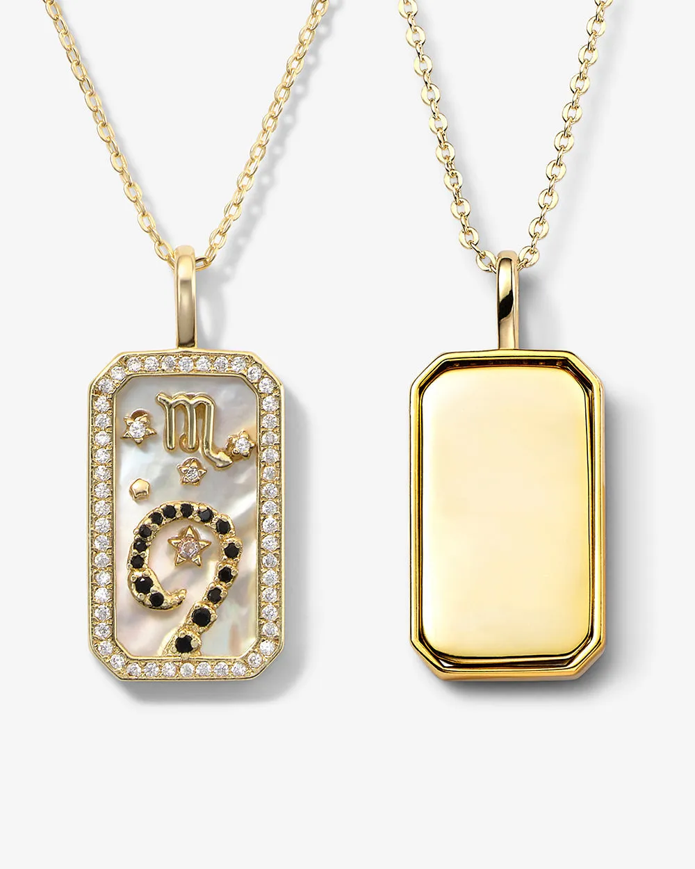 Zodiac Engravable Amulet Necklace - Gold sold by Melinda Maria product image thumbnail 2