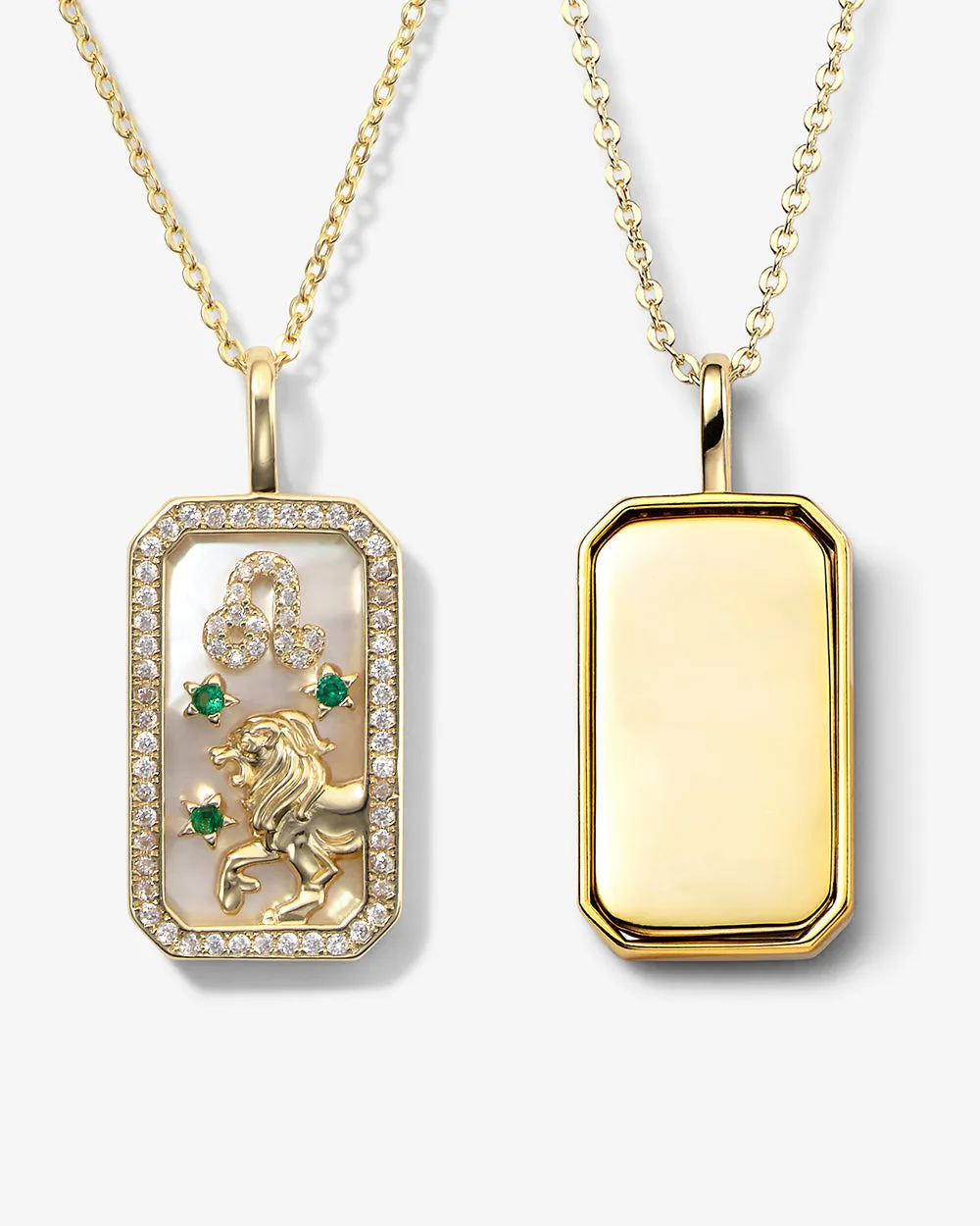 Zodiac Engravable Amulet Necklace - Gold sold by Melinda Maria product image thumbnail 5