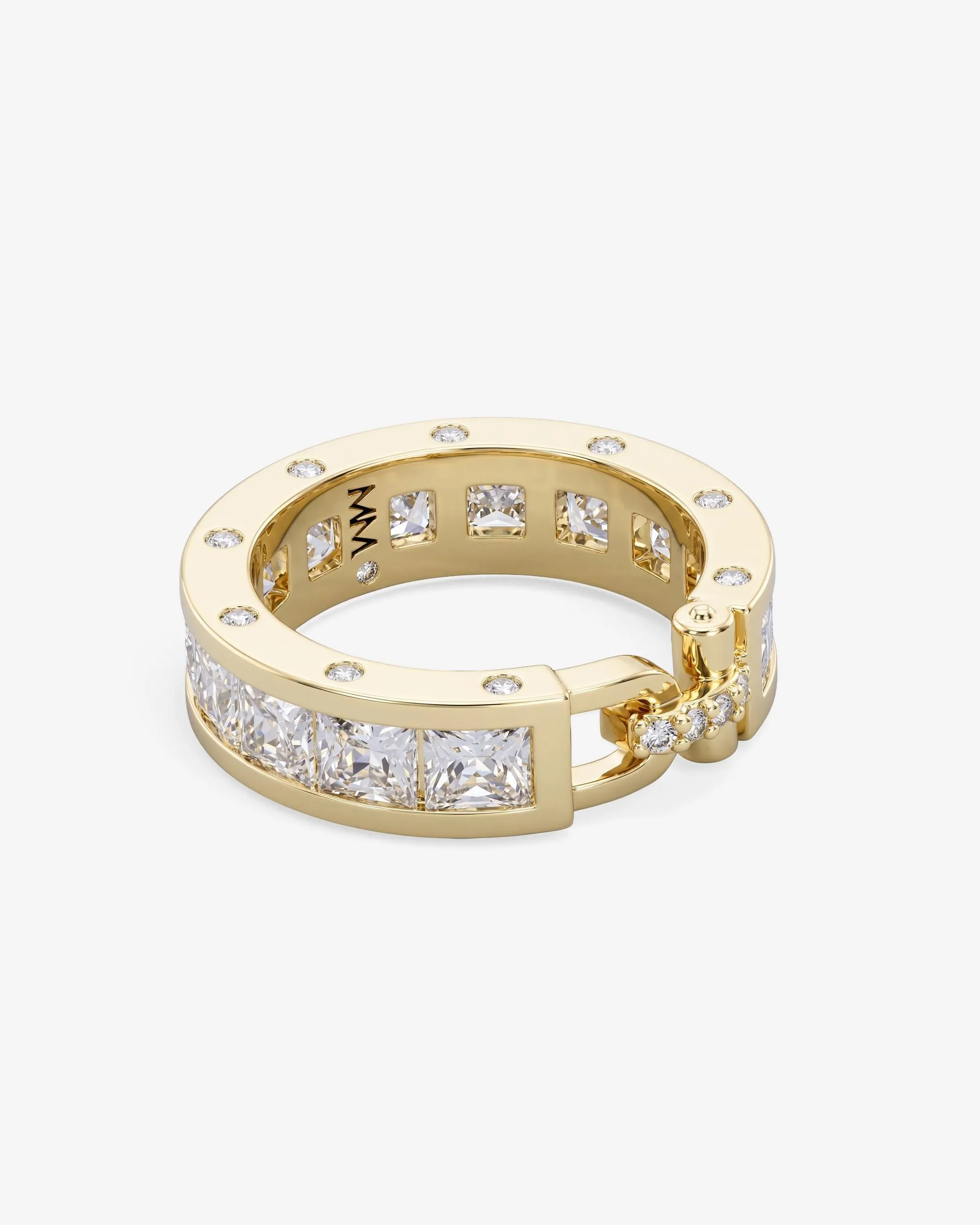 Ashley Melrose Ring - Gold|White Diamondettes sold by Melinda Maria product image thumbnail 3