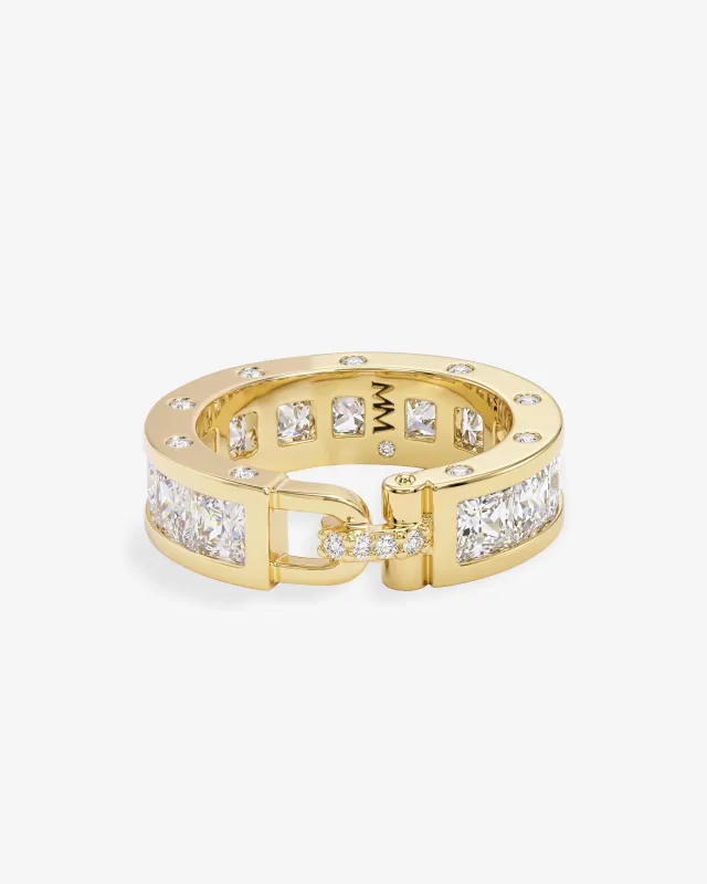Ashley Melrose Ring - Gold|White Diamondettes made by Melinda Maria