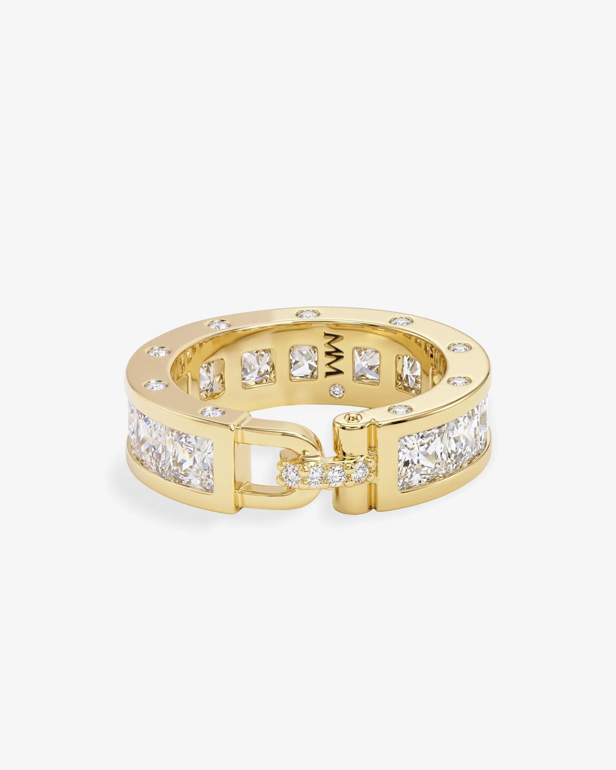 Ashley Melrose Ring - Gold|White Diamondettes sold by Melinda Maria