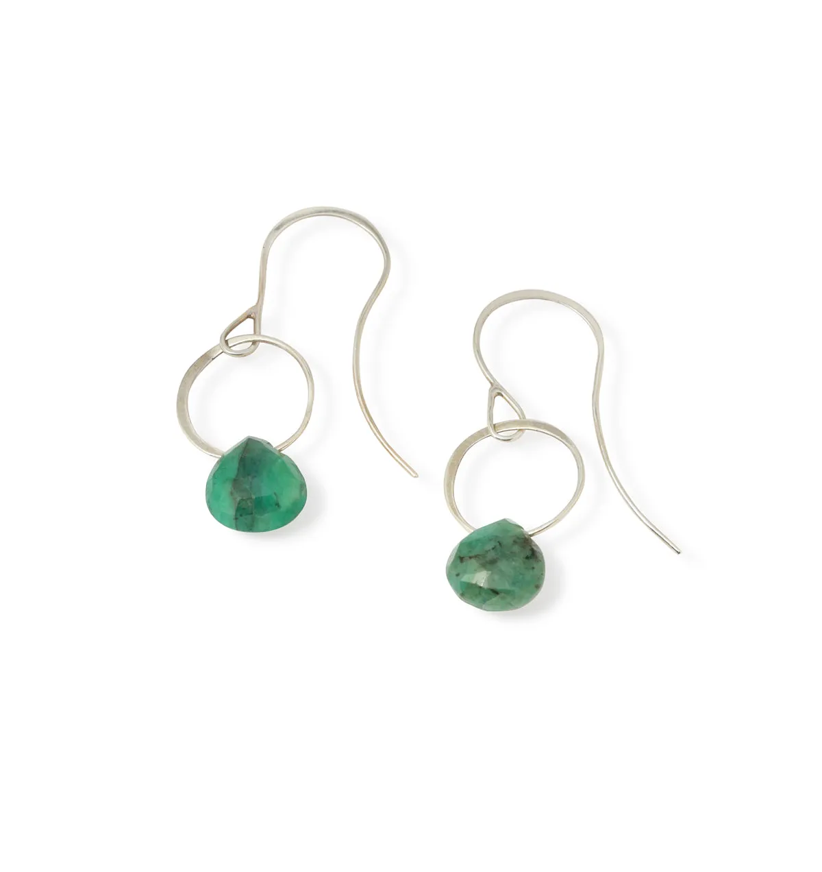 Emerald Single Drop Earrings sold by Melissa Joy Manning product image thumbnail 3