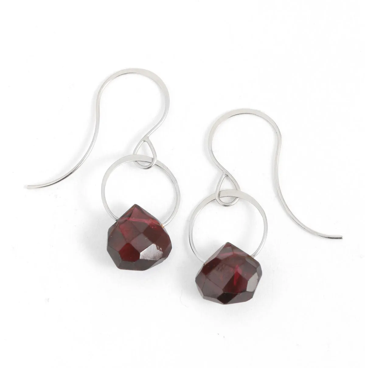Garnet Single Drop Earrings sold by Melissa Joy Manning product image thumbnail 3