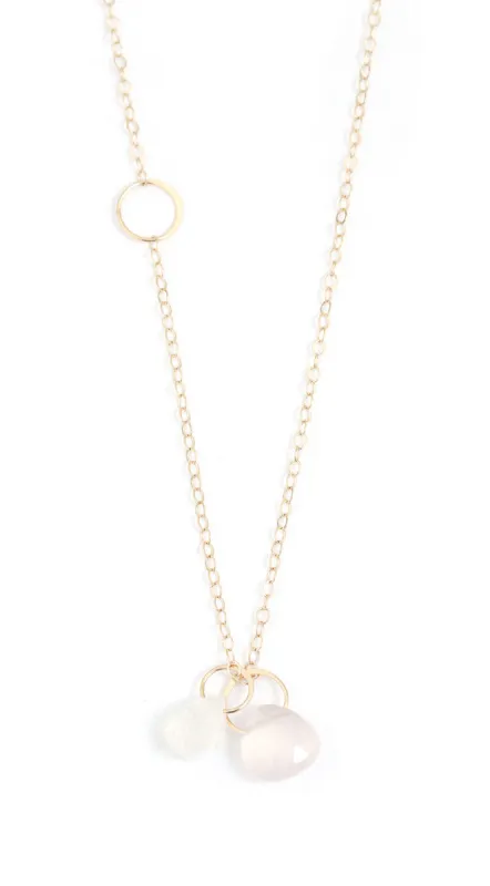 Rose Quartz and Moonstone necklace sold by Melissa Joy Manning