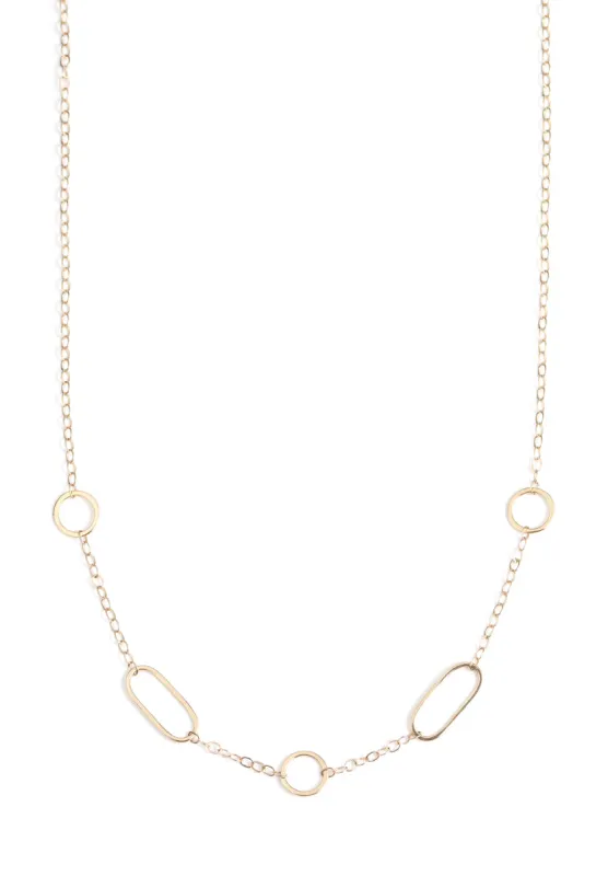 Multi shape chain necklace sold by Melissa Joy Manning