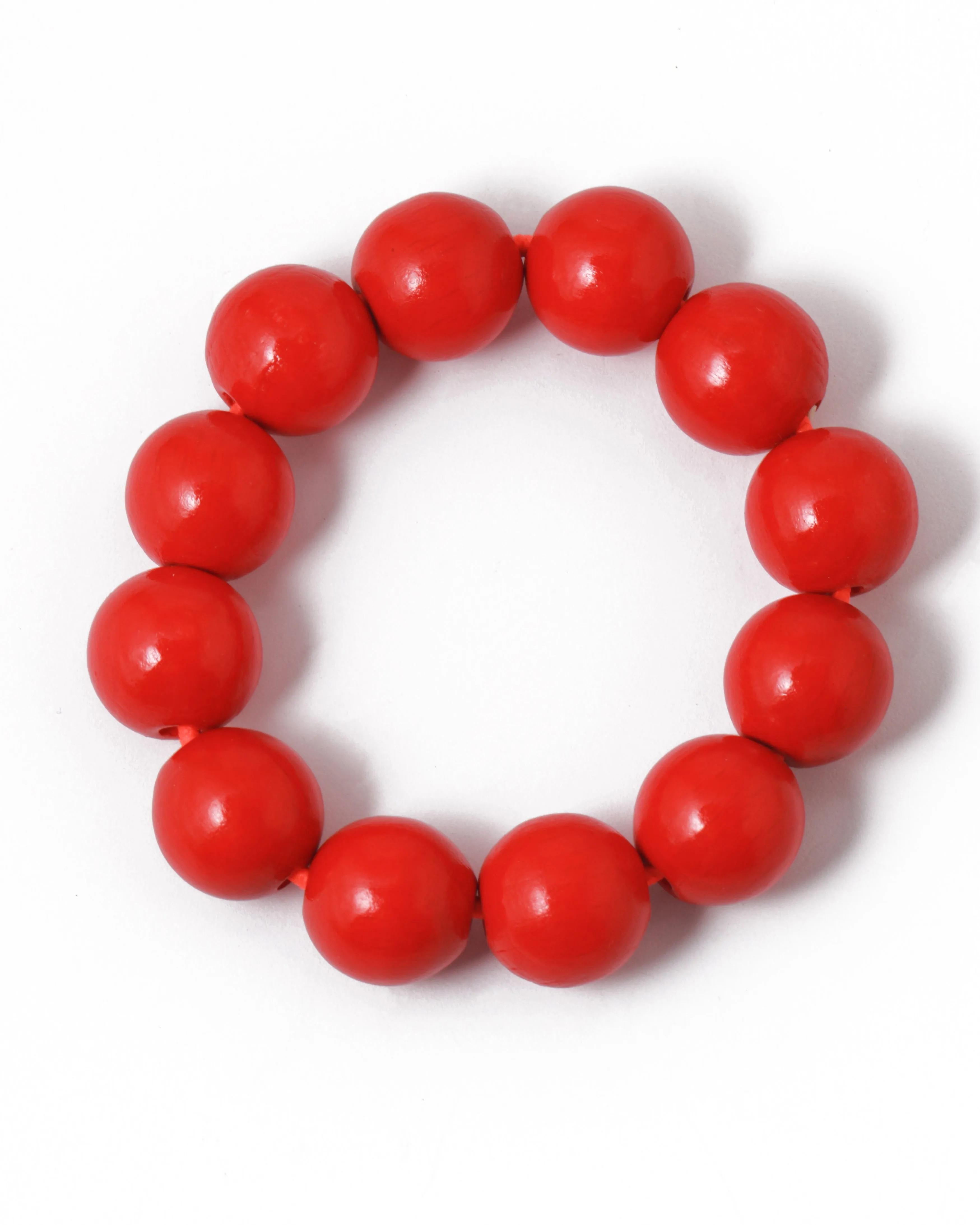 Big Perlen Bracelet in Red by Ina Seifart sold by Melissa Joy Manning