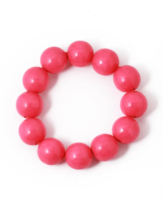 Big Perlen Bracelet in Neon Pink by Ina Seifart made by Ina.seifart