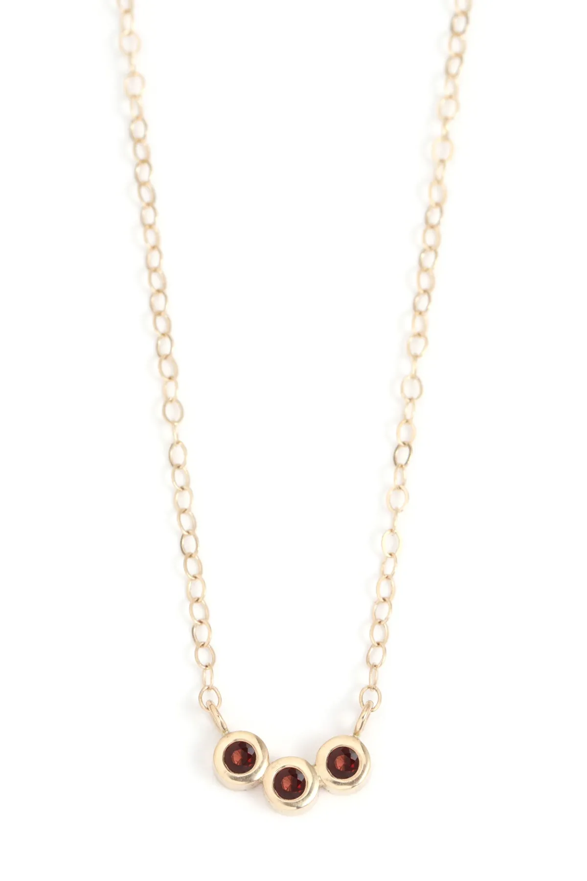 Customizable Triple Gemstone Necklace sold by Melissa Joy Manning product image thumbnail 4