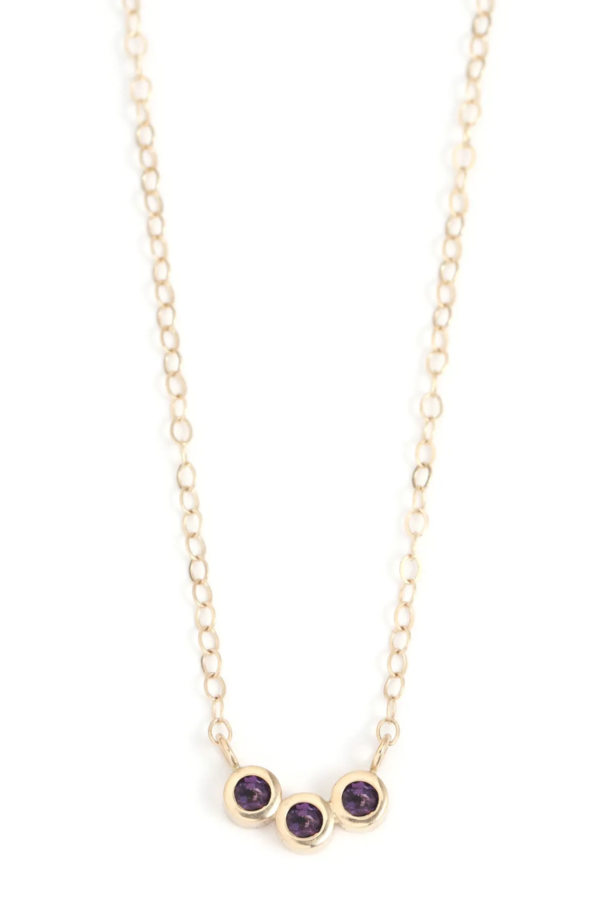 Customizable Triple Gemstone Necklace sold by Melissa Joy Manning product image thumbnail 5