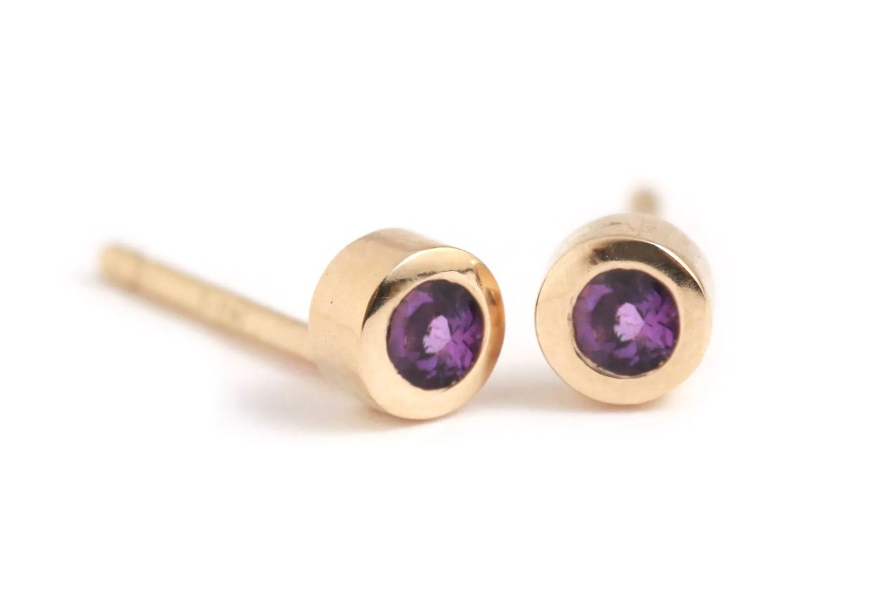 Customizable Gemstone Stud Earrings sold by Melissa Joy Manning product image thumbnail 4