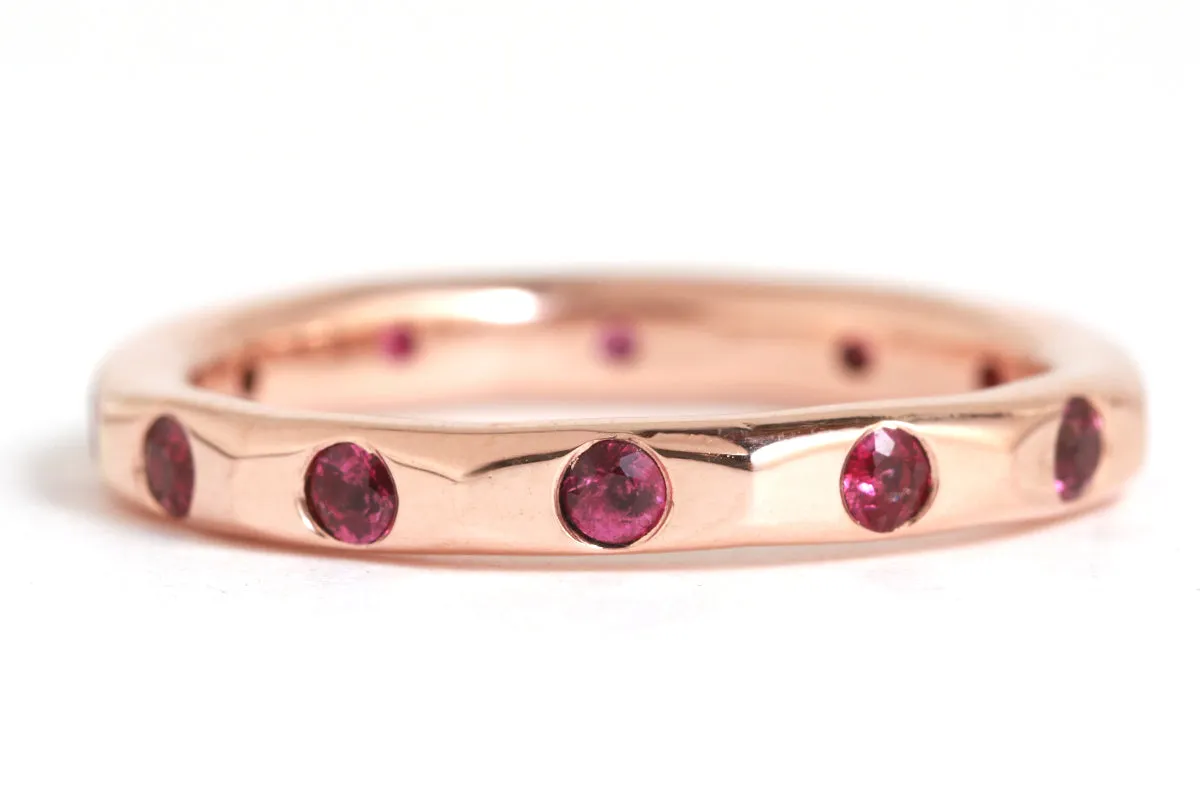 2mm Ruby Band - 14k Rose Gold sold by Melissa Joy Manning