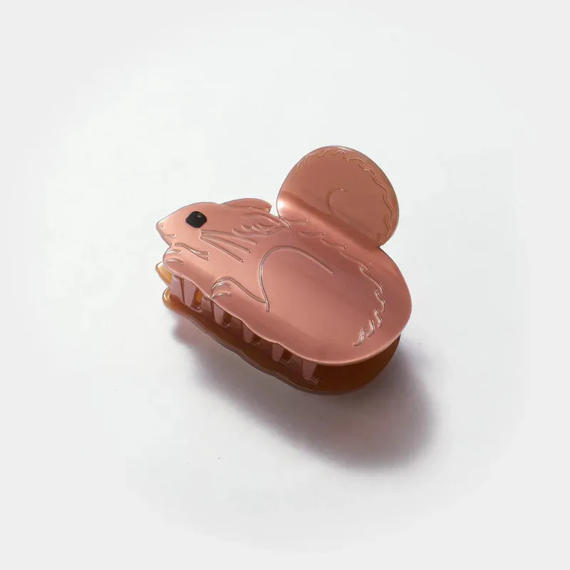 Chestnut Squirrel Hair Claw Clip sold by Melissa Joy Manning