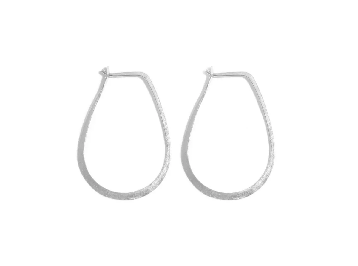 1 Inch Teardrop Hoop Earrings sold by Melissa Joy Manning product image thumbnail 2