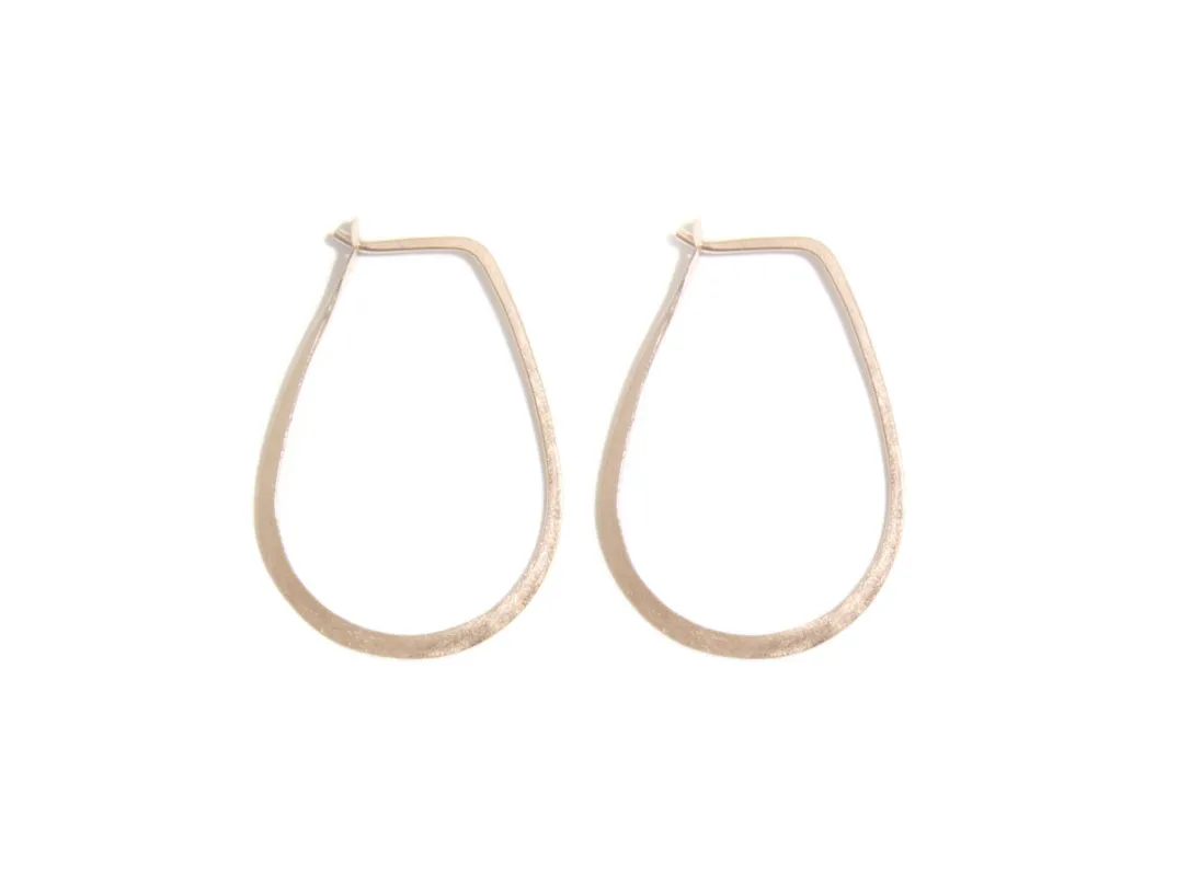 1 Inch Teardrop Hoop Earrings sold by Melissa Joy Manning