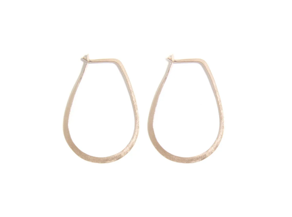 1 Inch Teardrop Hoop Earrings sold by Melissa Joy Manning