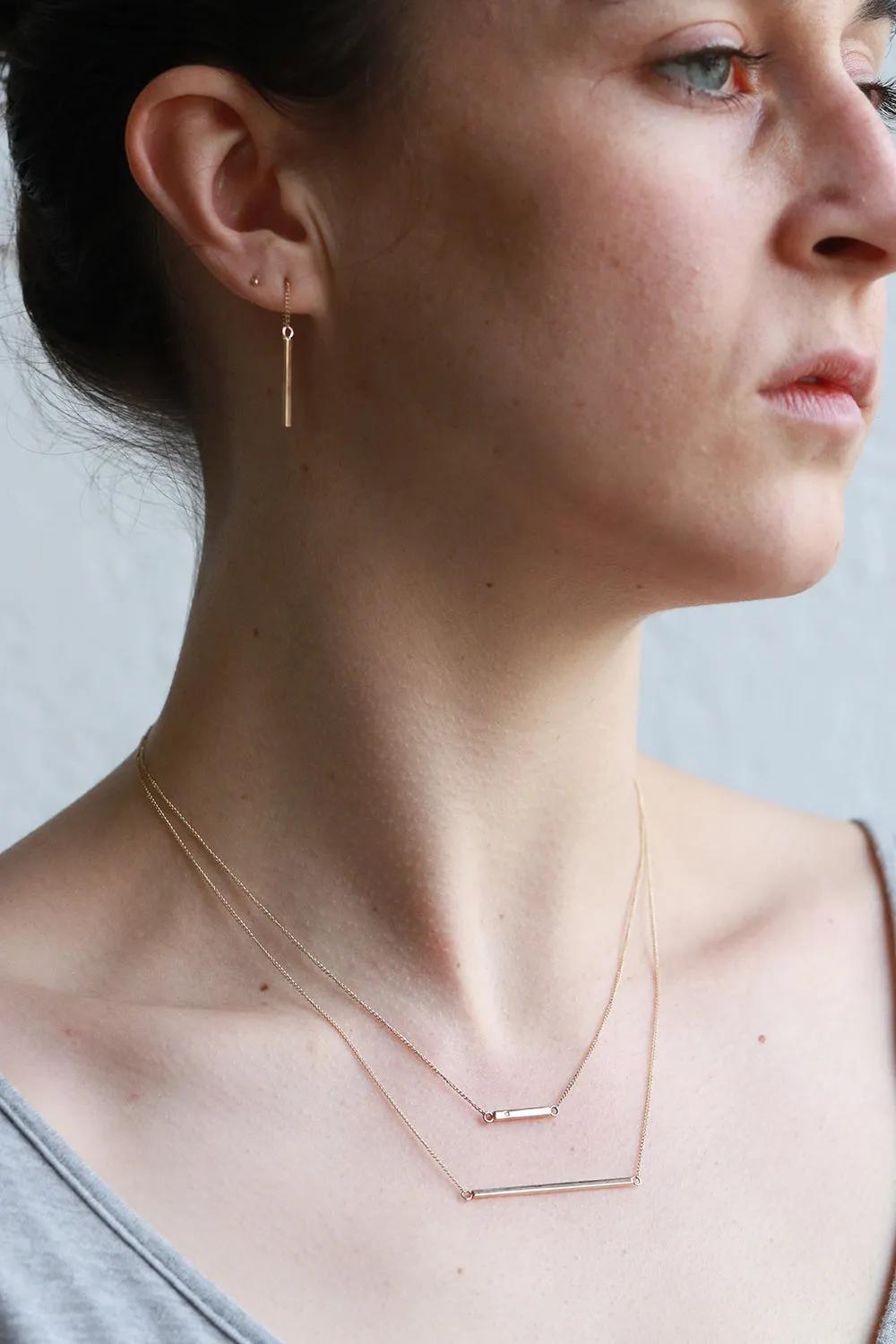 Diamond Bar Necklace sold by Melissa Joy Manning product image thumbnail 2