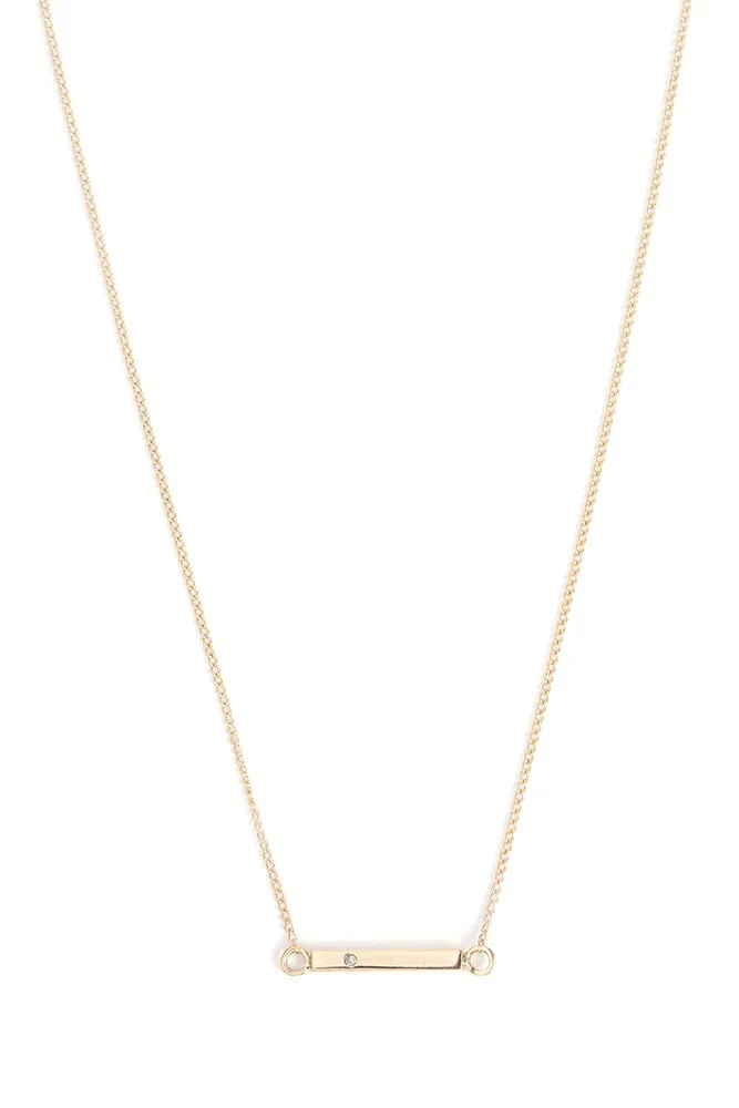 Diamond Bar Necklace sold by Melissa Joy Manning
