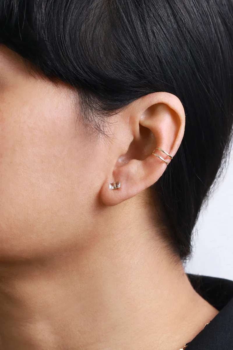 Bezel Wrapped Aquamarine Stud (half pair) sold by Melissa Joy Manning product image thumbnail 2