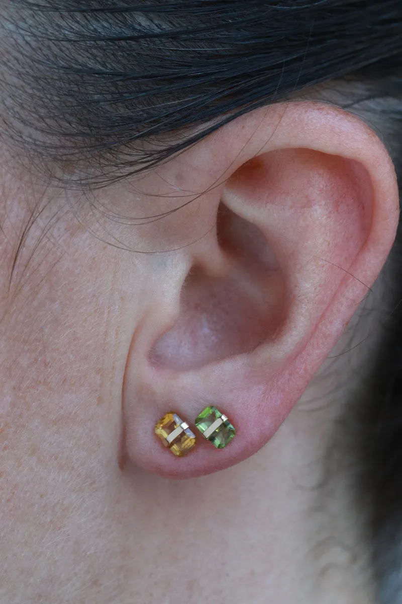 Bezel Wrapped Citrine Stud (half pair) sold by Melissa Joy Manning product image thumbnail 2