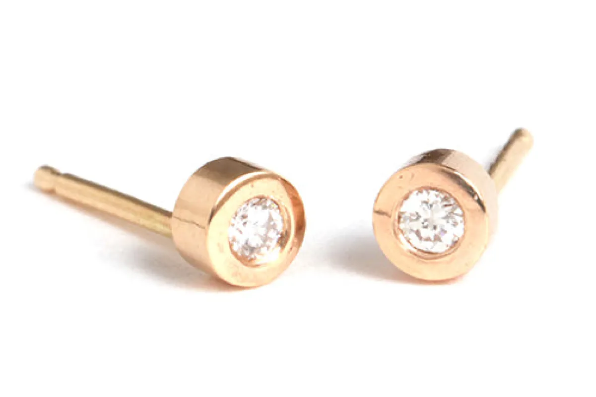 Diamond Stud Earrings sold by Melissa Joy Manning