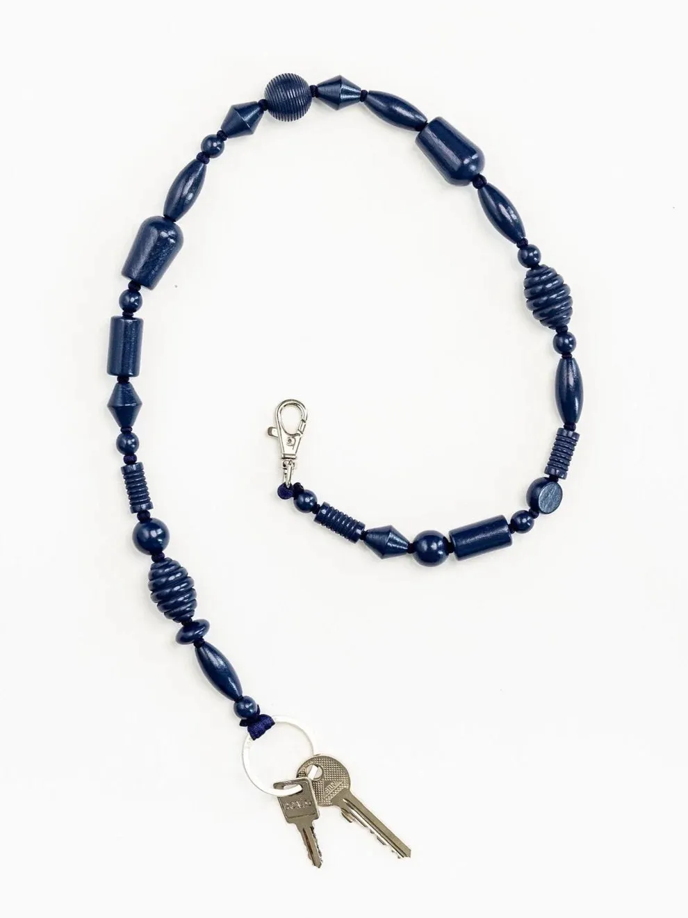 Perlenmix Phone Necklace in Blueberry by Ina Seifart sold by Melissa Joy Manning