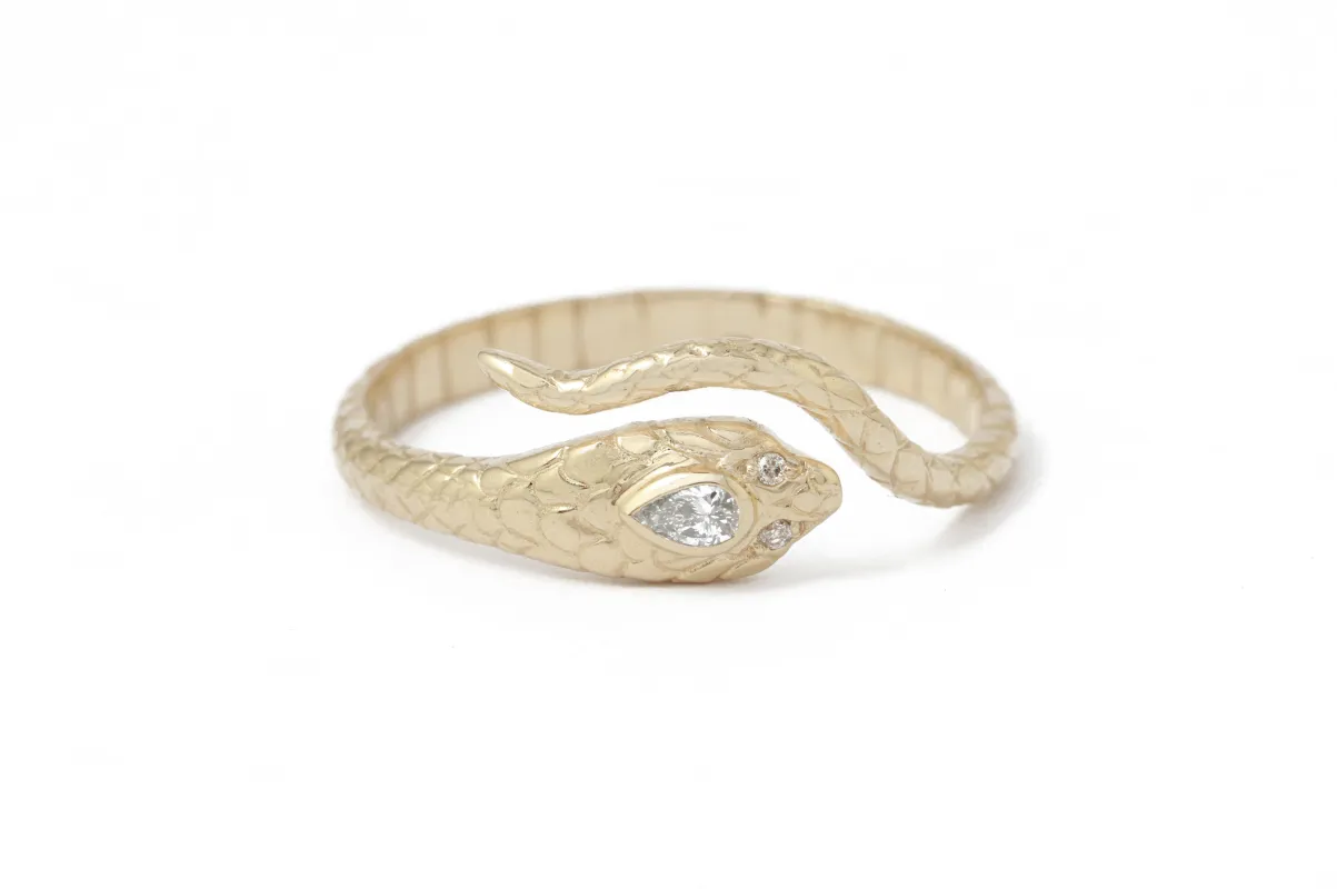 Cobra Diamond Ring by Celine Daoust sold by Melissa Joy Manning