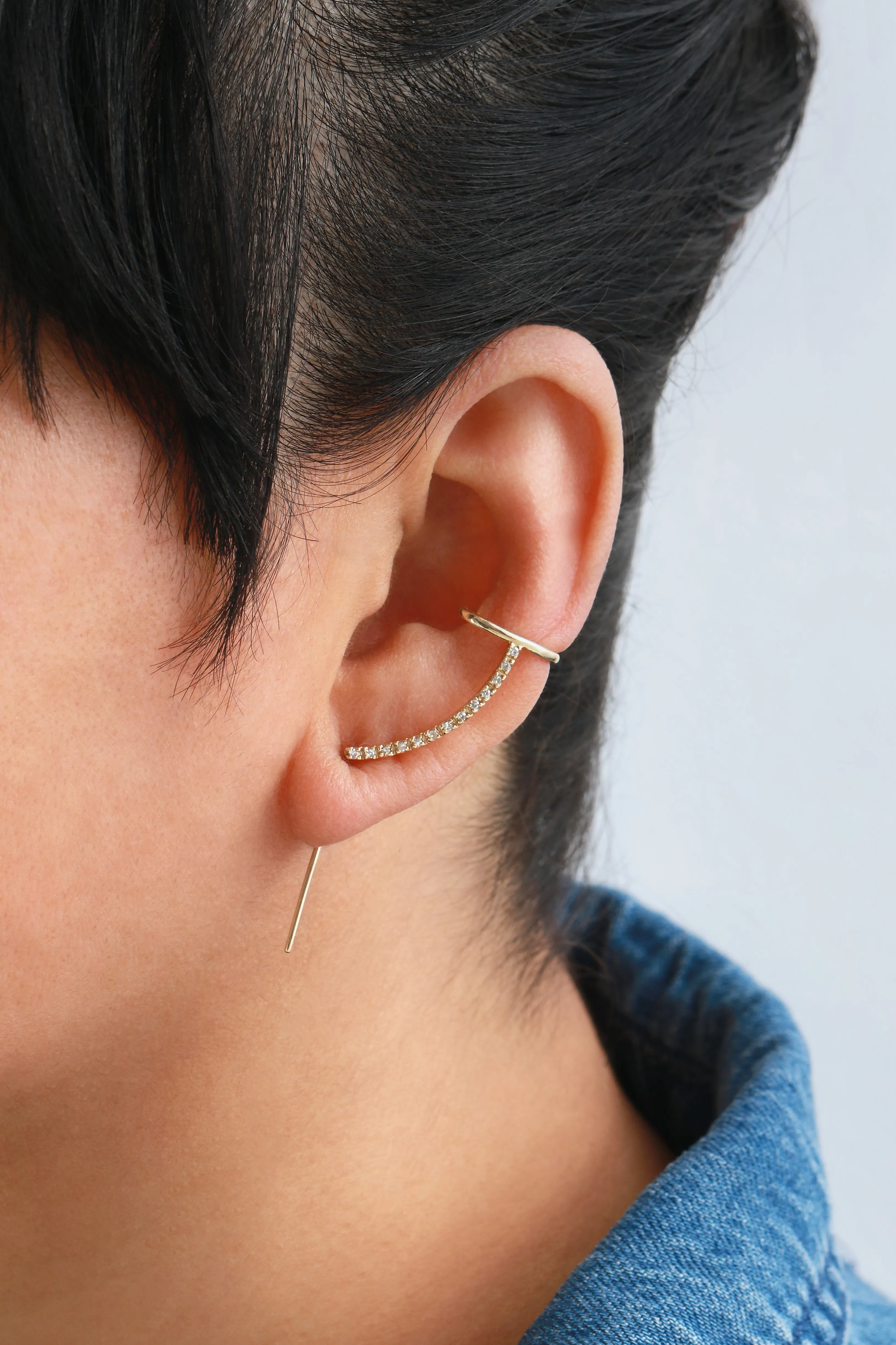 Pave Cuff Needle Earring by Labulgara sold by Melissa Joy Manning product image thumbnail 2