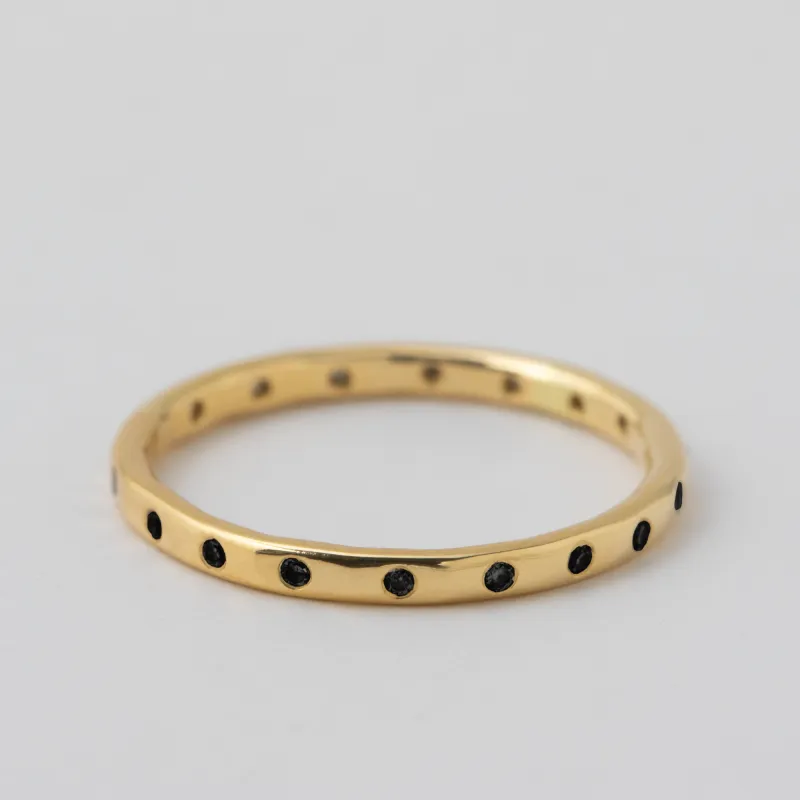 18 Black Diamond Band - 18k Yellow Gold sold by Melissa Joy Manning