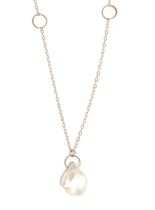 Keshi Pearl Pendant Necklace made by Melissa Joy Manning