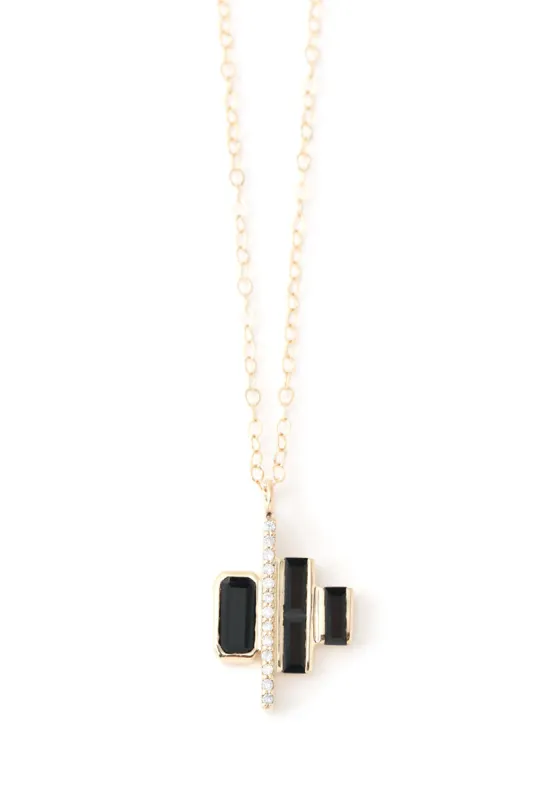 Cityscape Triple Spinel and Diamond Tower Necklace sold by Melissa Joy Manning
