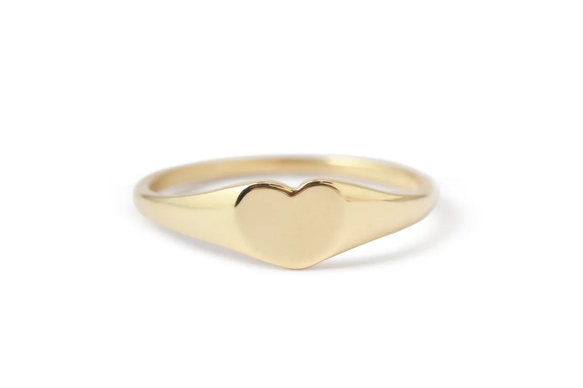 Sweetheart Signet Ring by Hayley K.S. Fine sold by Melissa Joy Manning