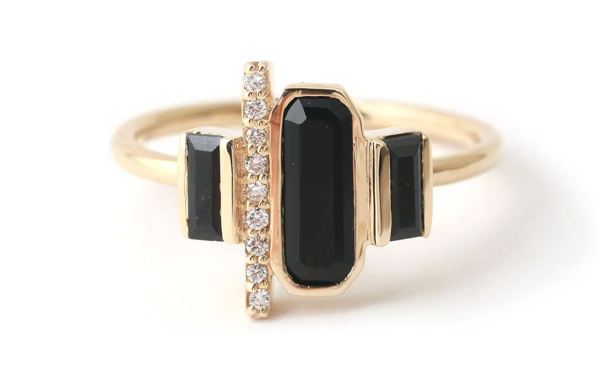 Cityscape Triple Spinel and Diamond Tower Ring sold by Melissa Joy Manning