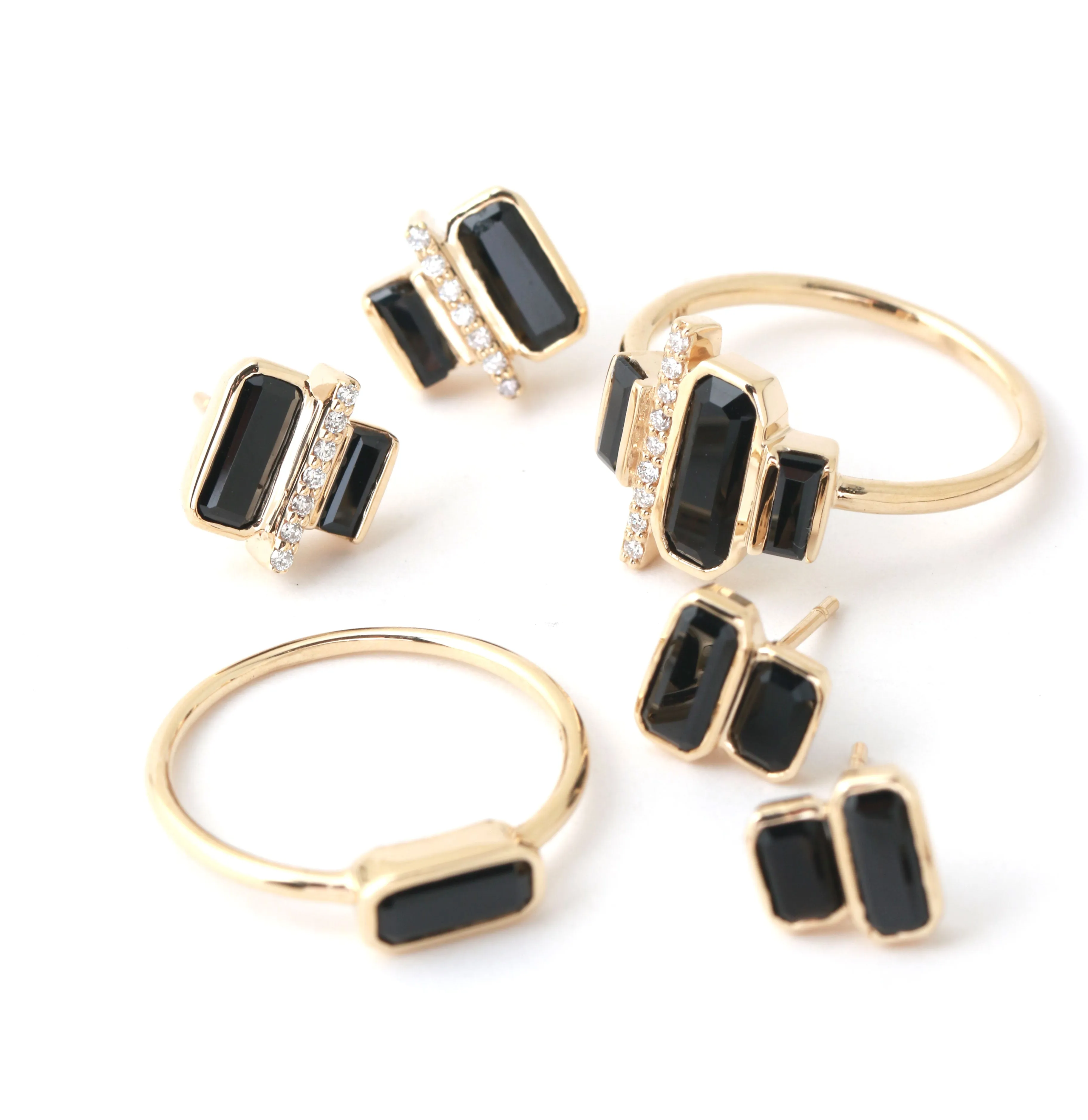 Cityscape Triple Spinel and Diamond Tower Ring sold by Melissa Joy Manning product image thumbnail 3