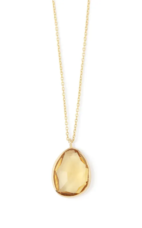 Large Freeform Citrine Necklace sold by Melissa Joy Manning