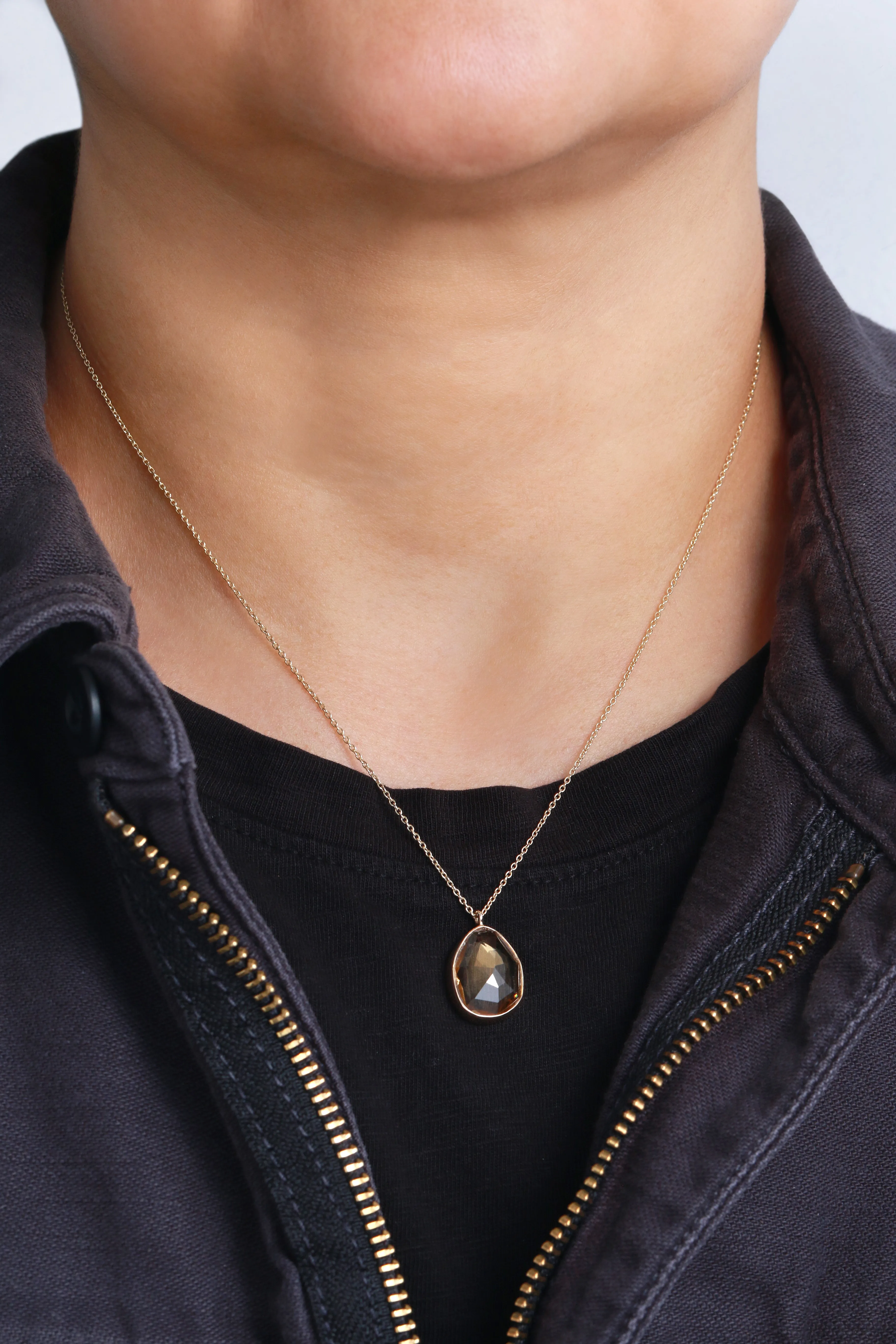 Large Freeform Citrine Necklace sold by Melissa Joy Manning product image thumbnail 2