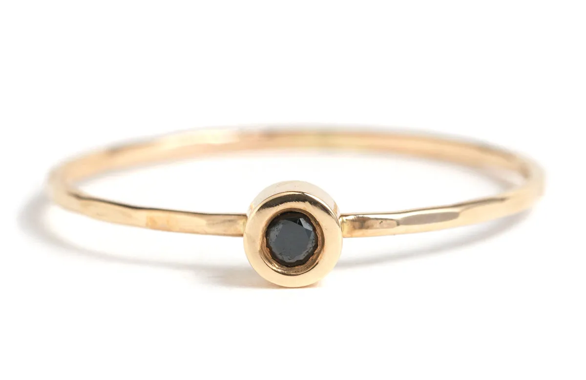 Solo Black Diamond Ring sold by Melissa Joy Manning