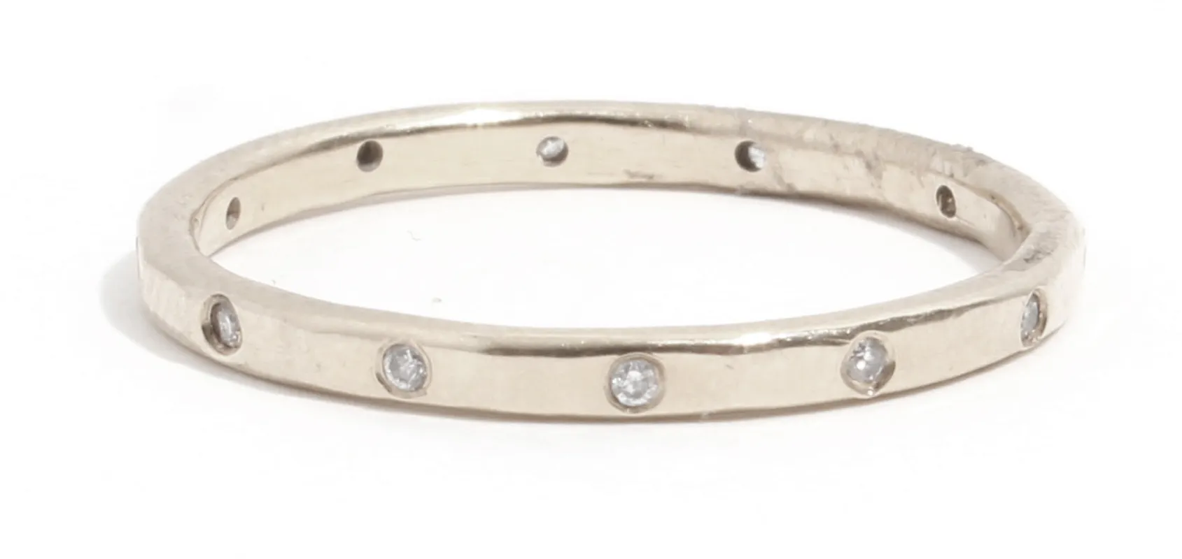 12 White Diamond Band - 18k White Gold sold by Melissa Joy Manning