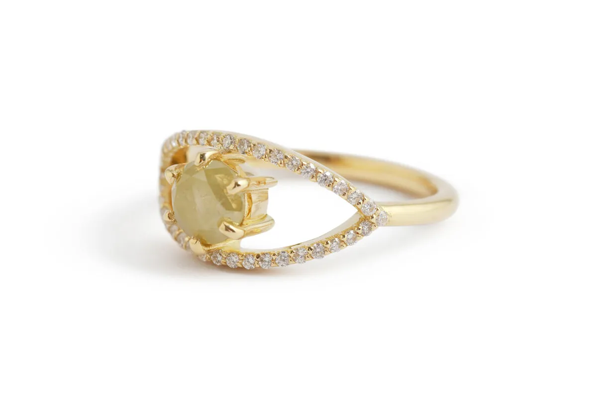 Cat's Eye Yellow Diamond Ring sold by Melissa Joy Manning product image thumbnail 3
