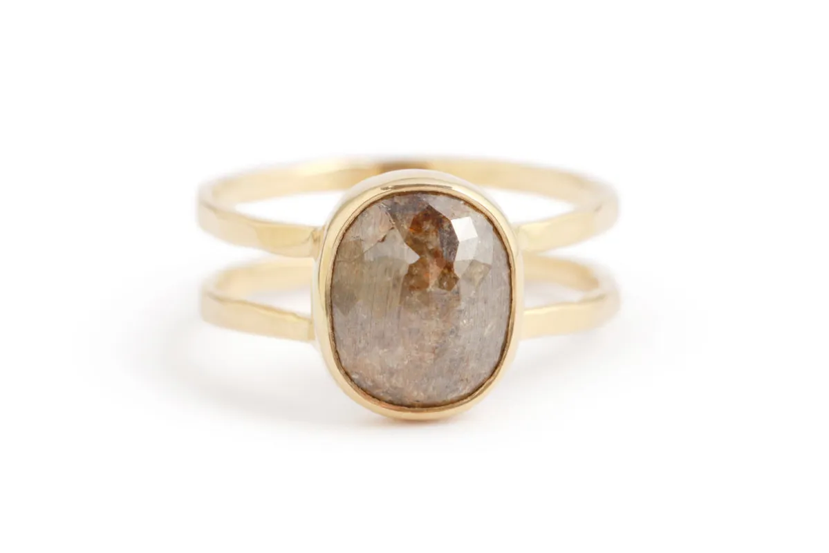 Double Band Brown Diamond Ring sold by Melissa Joy Manning