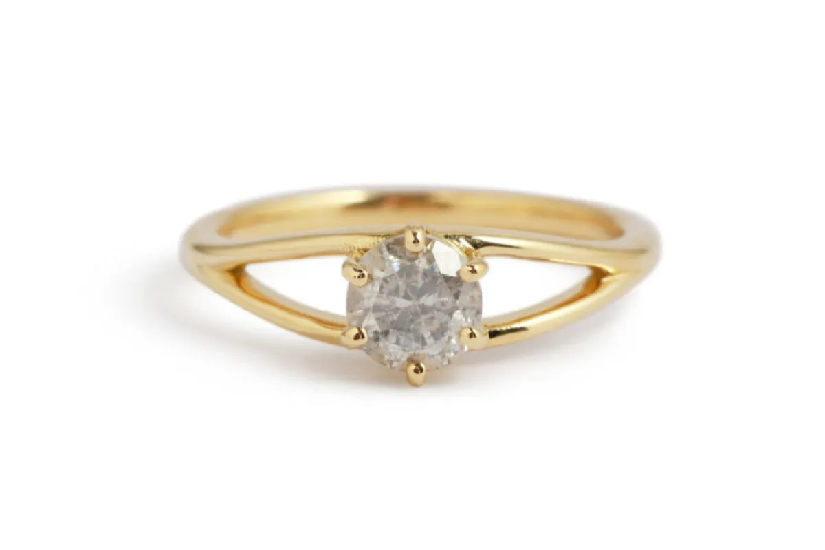 Grey Diamond Eye Ring sold by Melissa Joy Manning